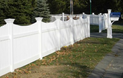 Vinyl Open Spaced Picket Fence Installation in Massachusetts - MA Vinyl ...