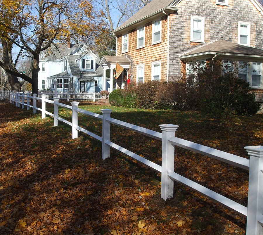 Vinyl Post and Rail Fence Installation in Massachusetts - Top 2