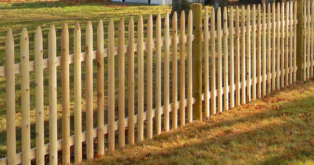 Wood Open Spaced Picket Fence in Massachusetts - Twitter