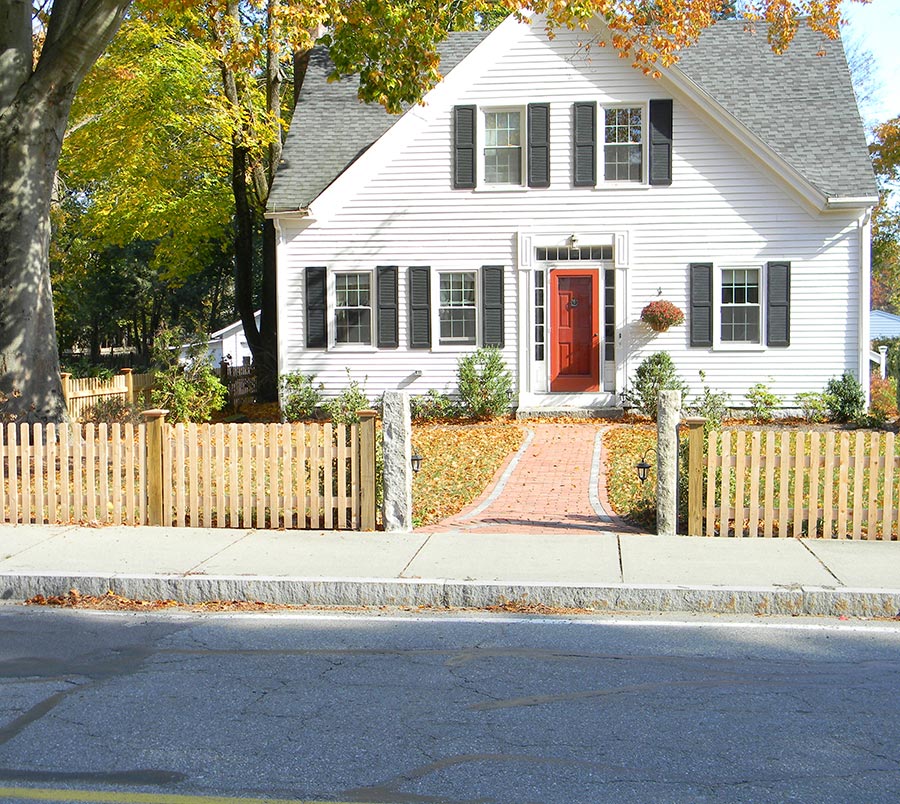 Wood Open Spaced Picket Fence Installation in Massachusetts - Top 2