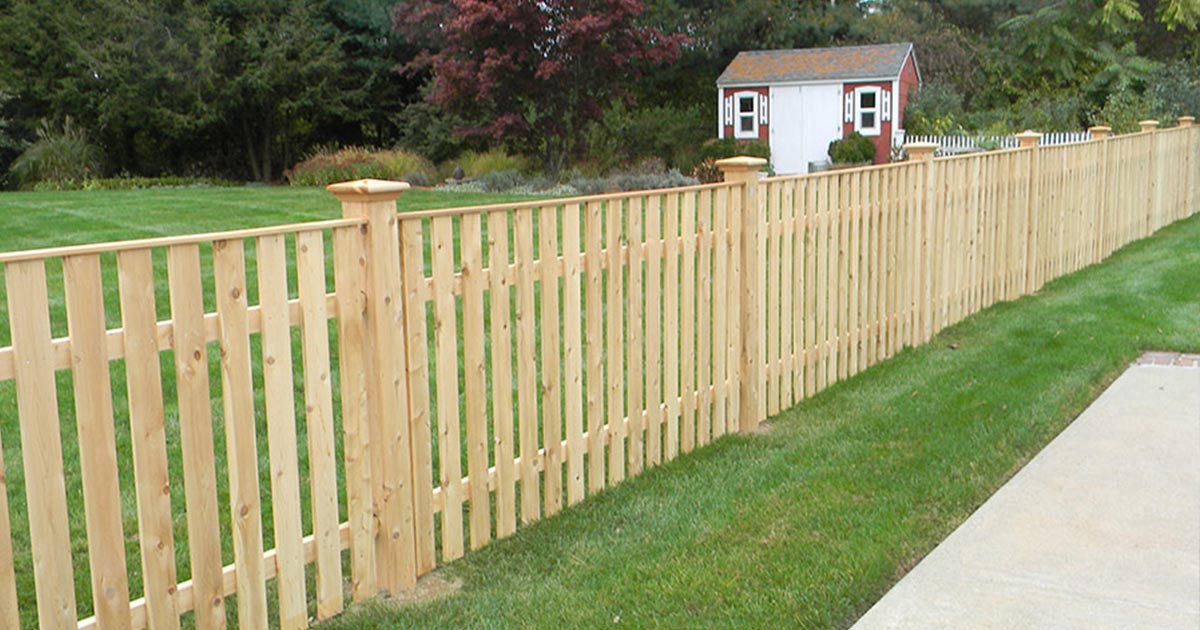 Wood Open Spaced Picket Fence Installation in Massachusetts - Twitter