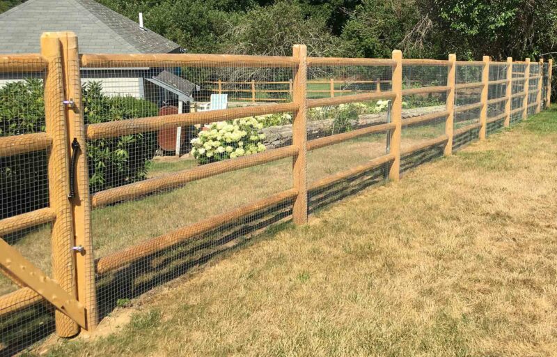 Wood Post and Rail Fence Installation in Massachusetts - MA Wood Post ...