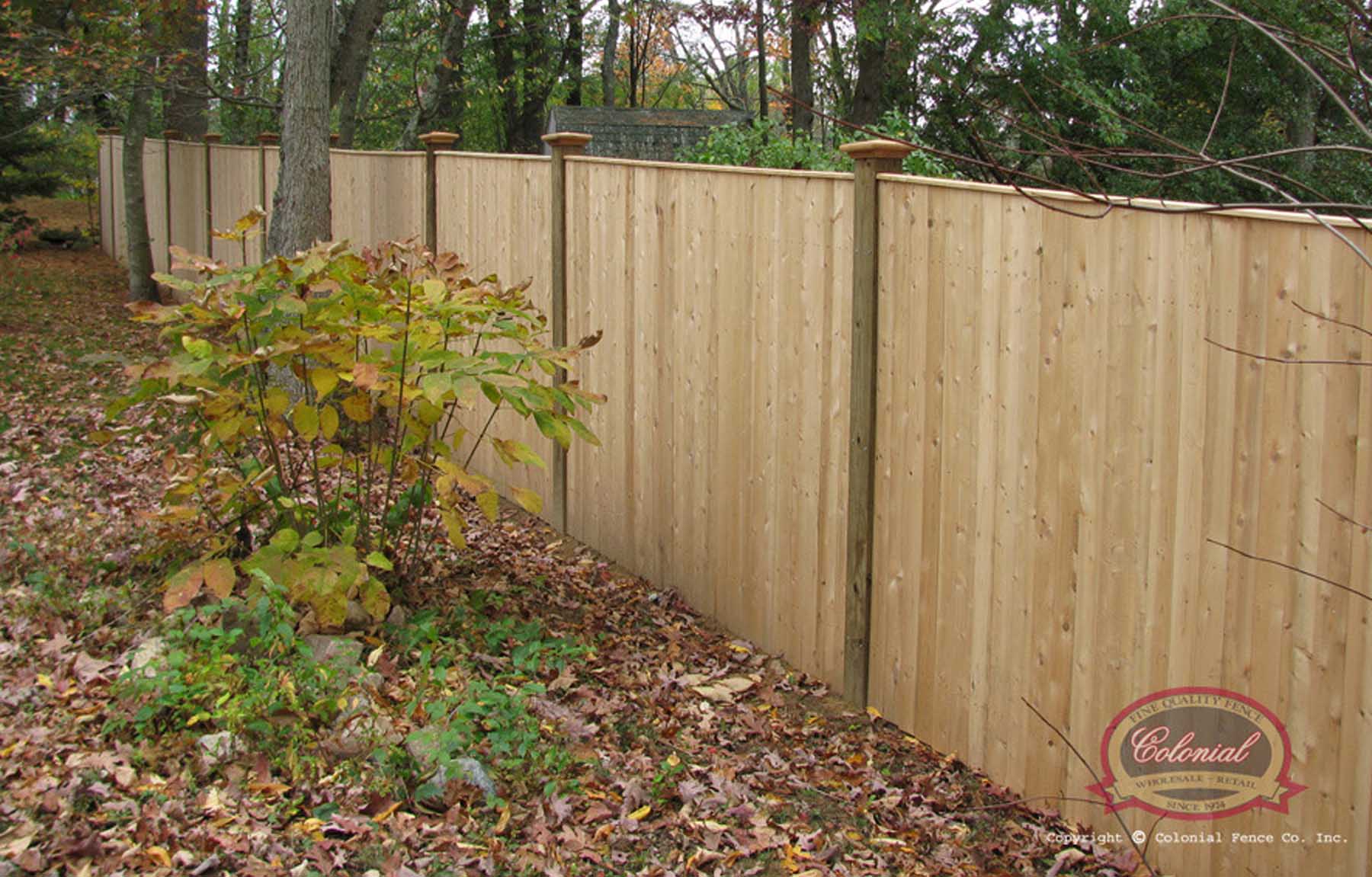 Wood Privacy Screen Fence Installation in Massachusetts - Bottom 3