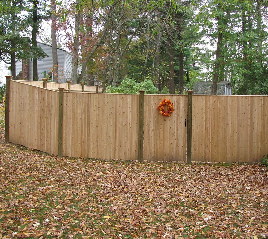 Wood Privacy Screen Fence Installation in Massachusetts - Top 1